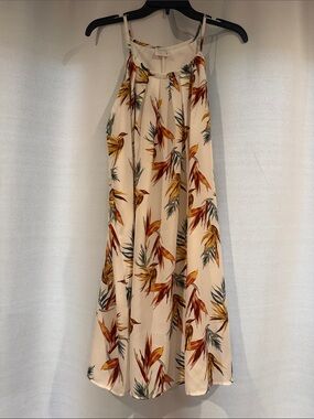 Siren Lily Cream Sundress with Rust and Mustard Floral Print